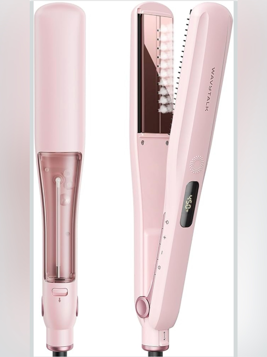 Wavy/Talk Pink Ceramic Hair Straightener & Styler